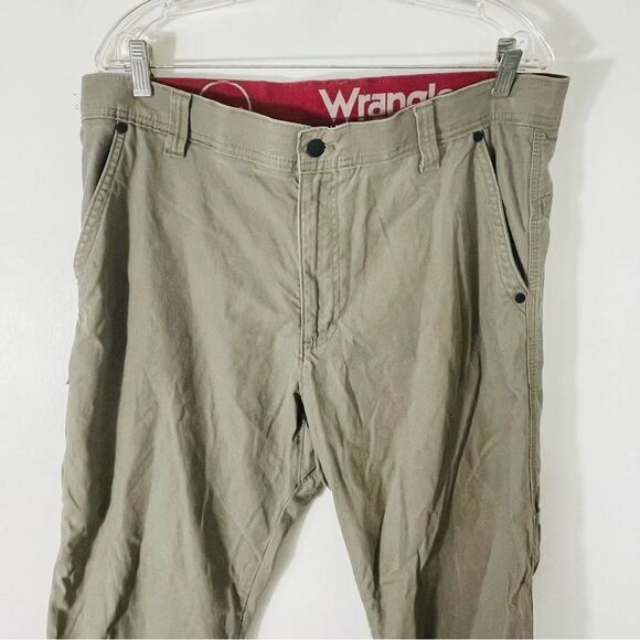 Wrangler Vintage Men’s Cargo Elastic Waistband Khaki Pants Size 36x30 NW846BG - Picture 2 of 7